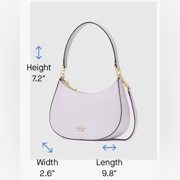 Kate Spade Paige Shoulder Bag Lilac Moonlight Purple - Picture 15 of 15